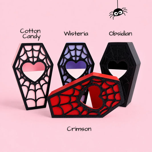 Magnetic coffin hide for jumping spiders available in multiple colors