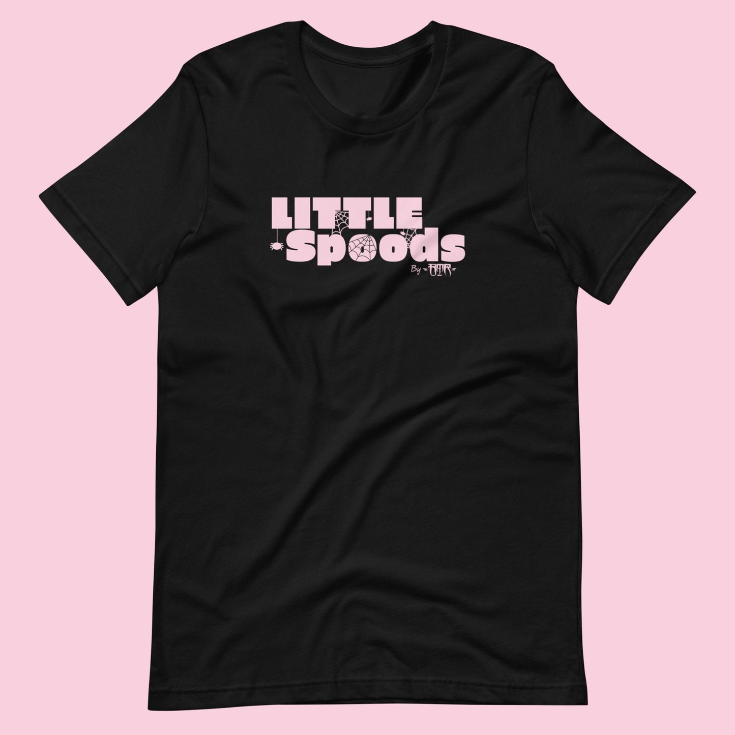 Little Spoods pink logo t-shirt
