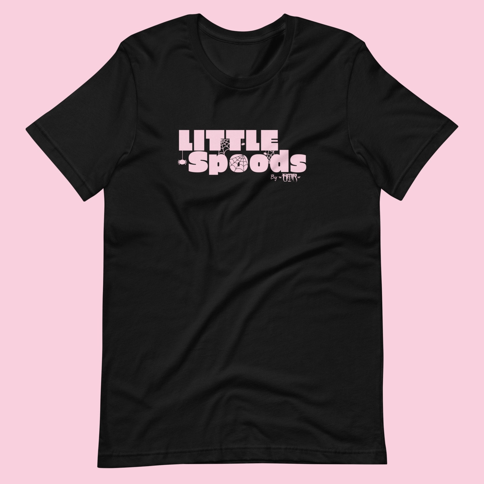 Little Spoods pink logo t-shirt