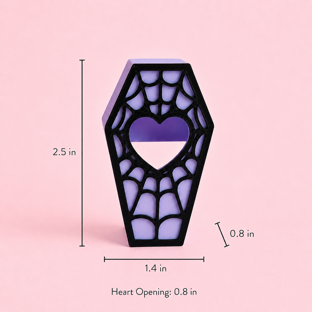 Dimensions of magnetic coffin hide for jumping spiders